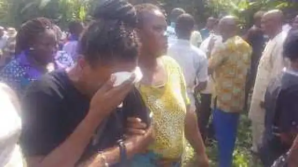 So SAD! Shooting Stars Player Izu Joseph Who Was Shot Dead By Nigerian Soldiers Buried Amidst Tears